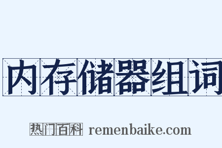 内存储器组词是什么意思的图片